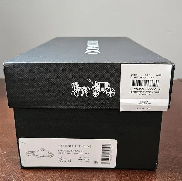 Coach Women's Tan Signature Slide Sandals - Picture 5 of 5